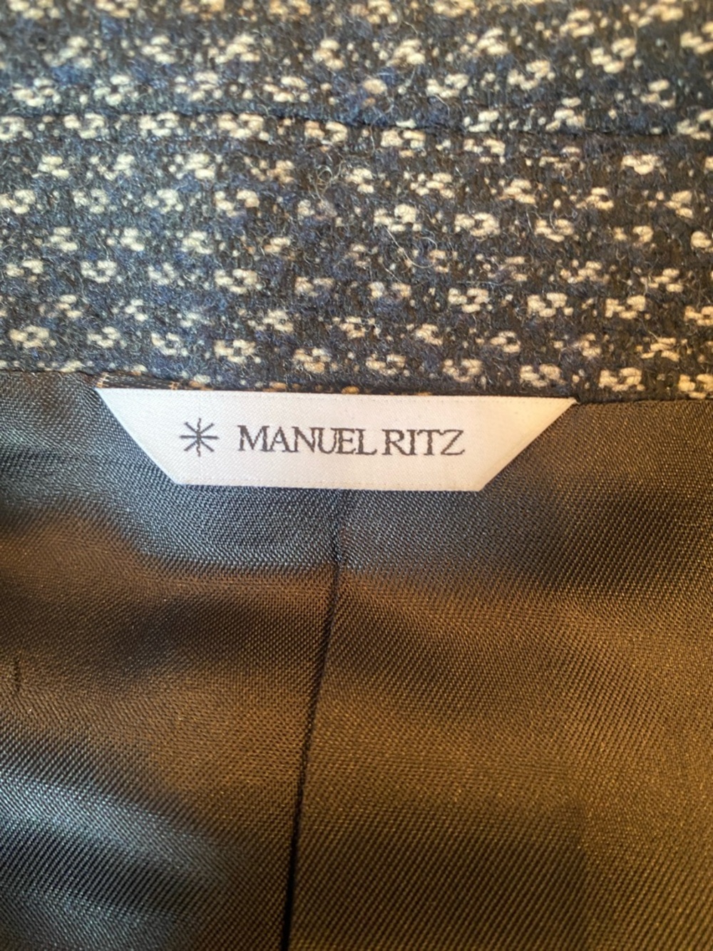 Manuel Ritz Textured Gray Overcoat for men size 42 - Picture 7 of 9